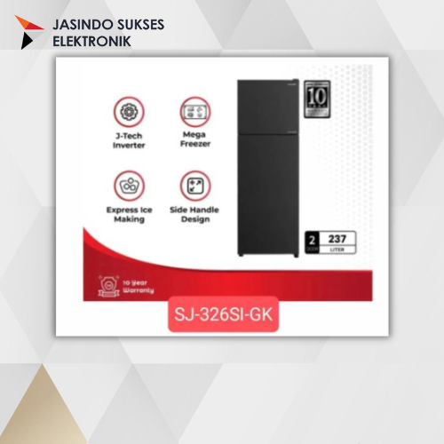 LEMARI ES SHARP SJ-326-SI 2 PINTU
