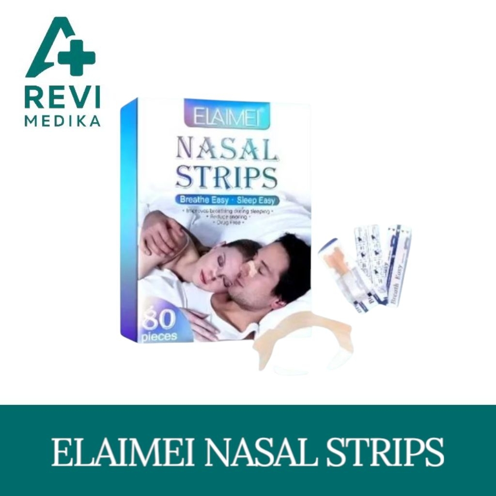 ELAIMEI NASAL STRIPS Plester Hidung Anti Dengkur / Nasal STRIPS Hidung Melegakan Nafas