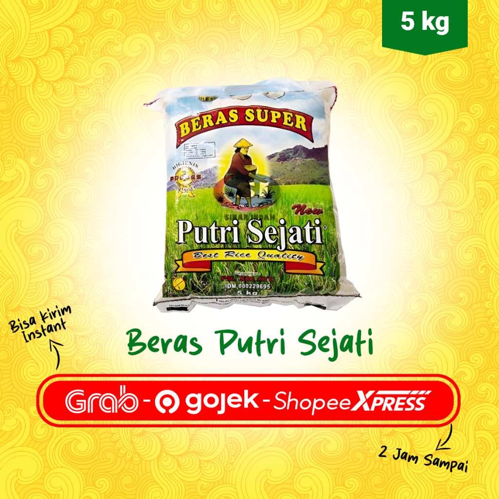 

[5 Kg] Beras Putri Sejati – Beras Premium Lokal, Cocok untuk Harian
