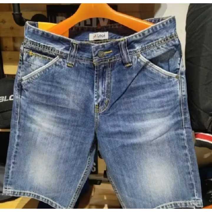 Celana Pendek Ori Lois / Celana Denim Pendek Pria / Celana Denim Kasual Pria / Celana Pendek Lois Or