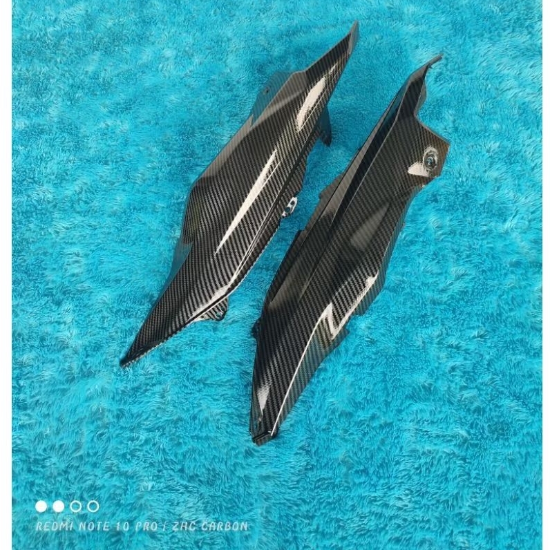 cover sambungan body kiri kanan yamaha mio m3 carbon wtp carbon celup