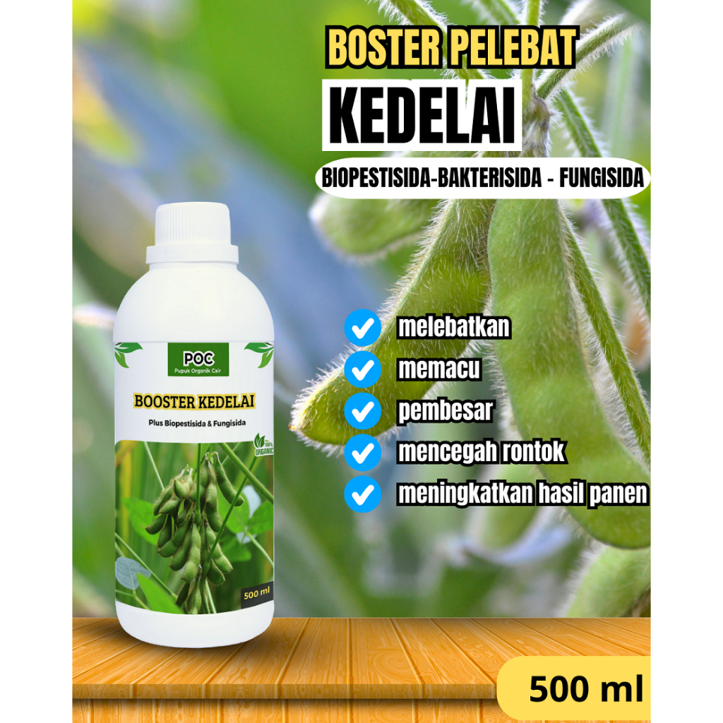 Pupuk organik cair kedelai, pupuk pelebat kedelai berkualitas nutrisi terbaik, plus hormon organik B