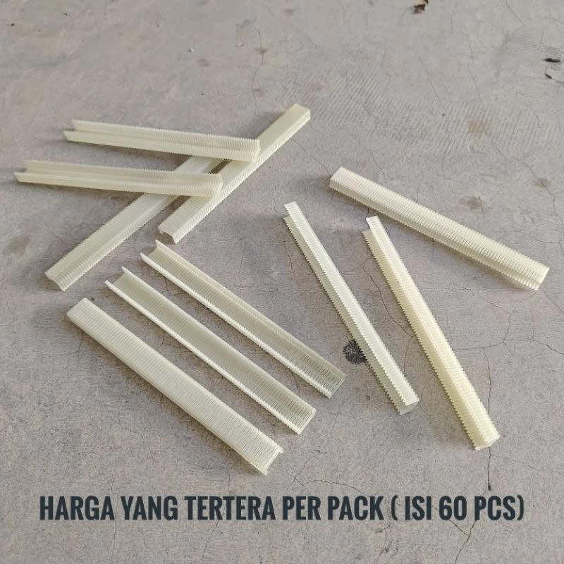 

FS-1308 Isi Refill Staples Plastik Untuk Staples Tembak Angin Pneumatic harga per 60 biji