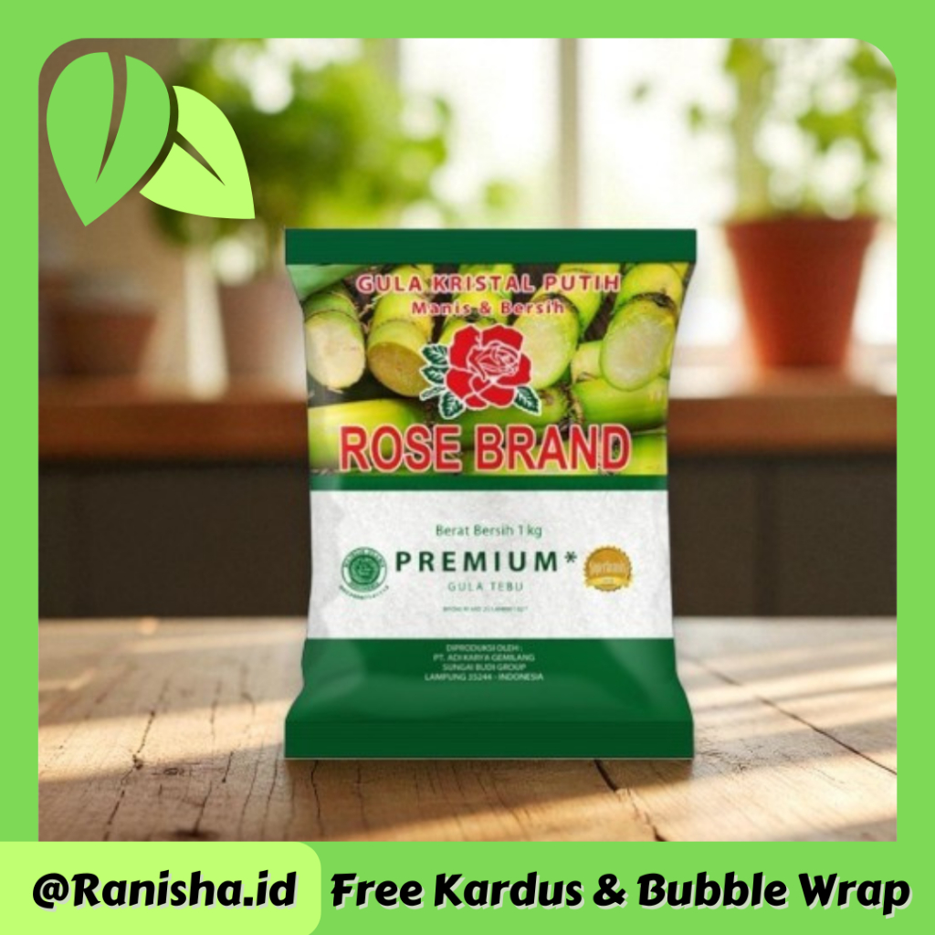 

[ BISA COD ] Rose Brand Gula Tebu Premium Hijau 1 kg