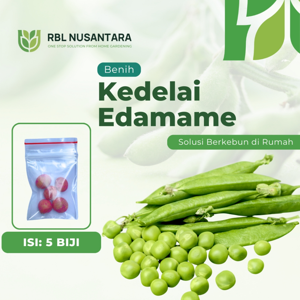 RBLN - 5 Benih Kedelai Edamame Kualitas Unggul