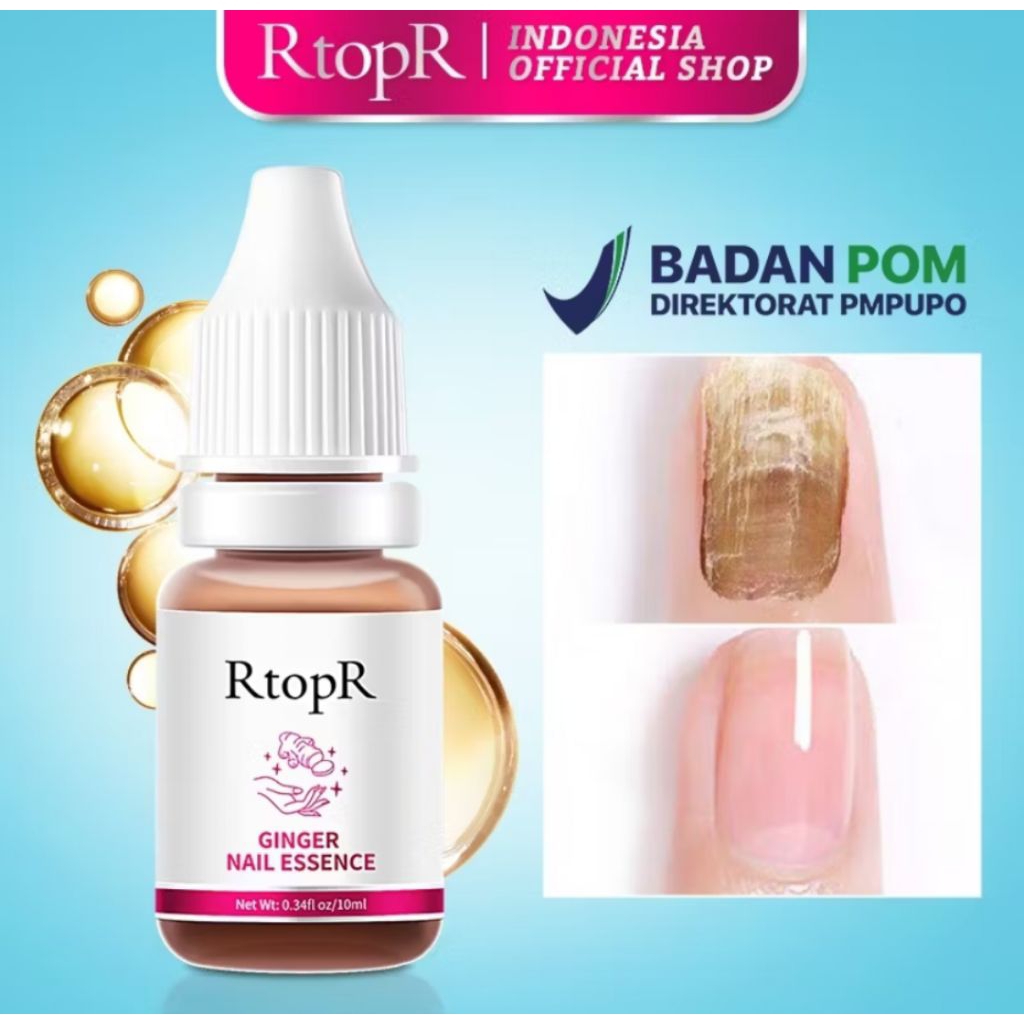 RTOPR Nail Serum Kuku BPOM Serum Jahe Memperkuat Dan Menyehatkan Permukaan Kuku 10ml