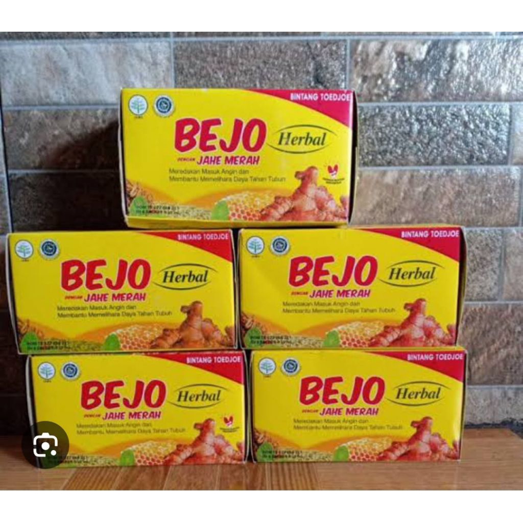 bejo jahe merah 1 pack isi 12 / bejo masuk angin / menyegarkan badan