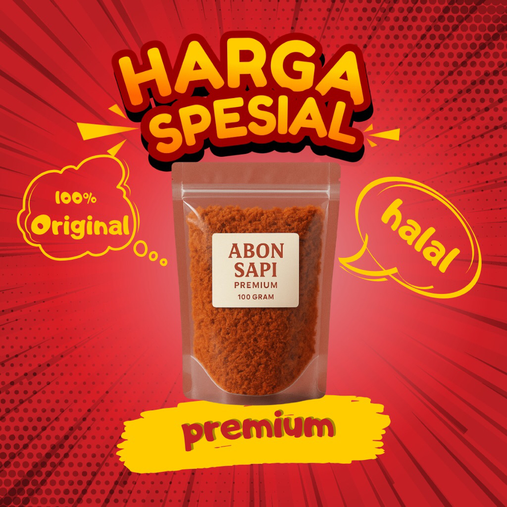 

Abon Sapi Crunchy Premium 100gr - Cita Rasa Premium Pilihan Tepat Setiap Hidangan - Rasa Otentik Nusantara