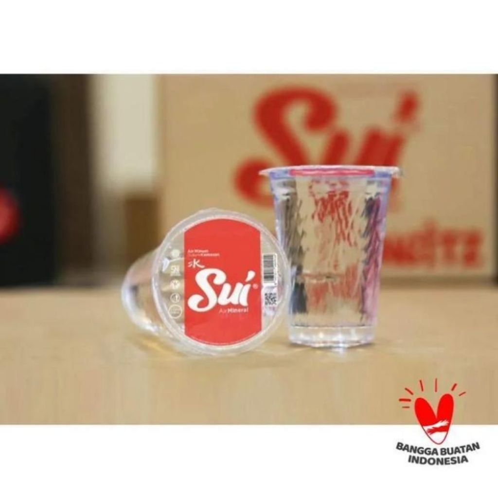 

MINUMAN AIR MINERAL Sui CUP (GELAS) 1 dus 48 cup