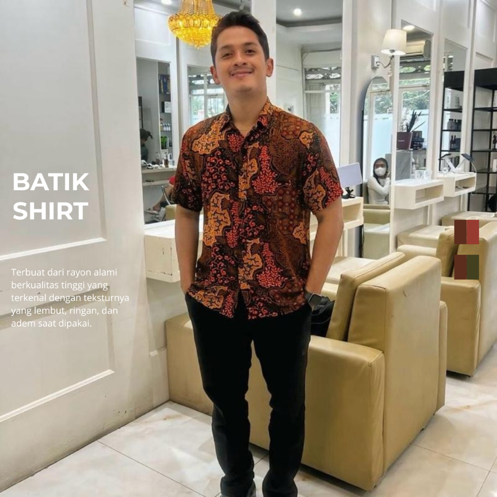 Chillpions Kemeja Batik Pria Rayon