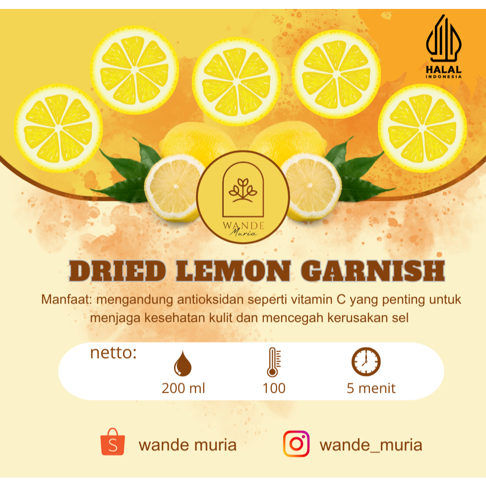 

Lemon California Garnish 100%