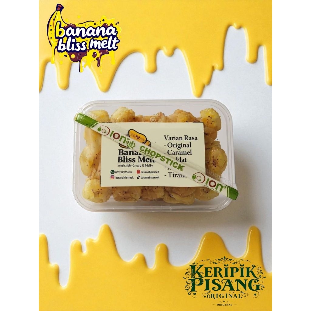 

Kripik Pisang 160gr Renyah Gurih Original Free Sumpit Cemilan Murah
