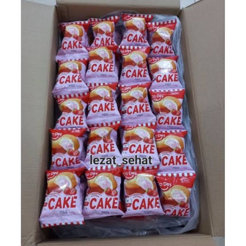 

Go-DAY CAKE STRAWBERRY FLAVORED 25GRX (1 Dus 16 Renceng ) KUE BOLU CEMILAN ...