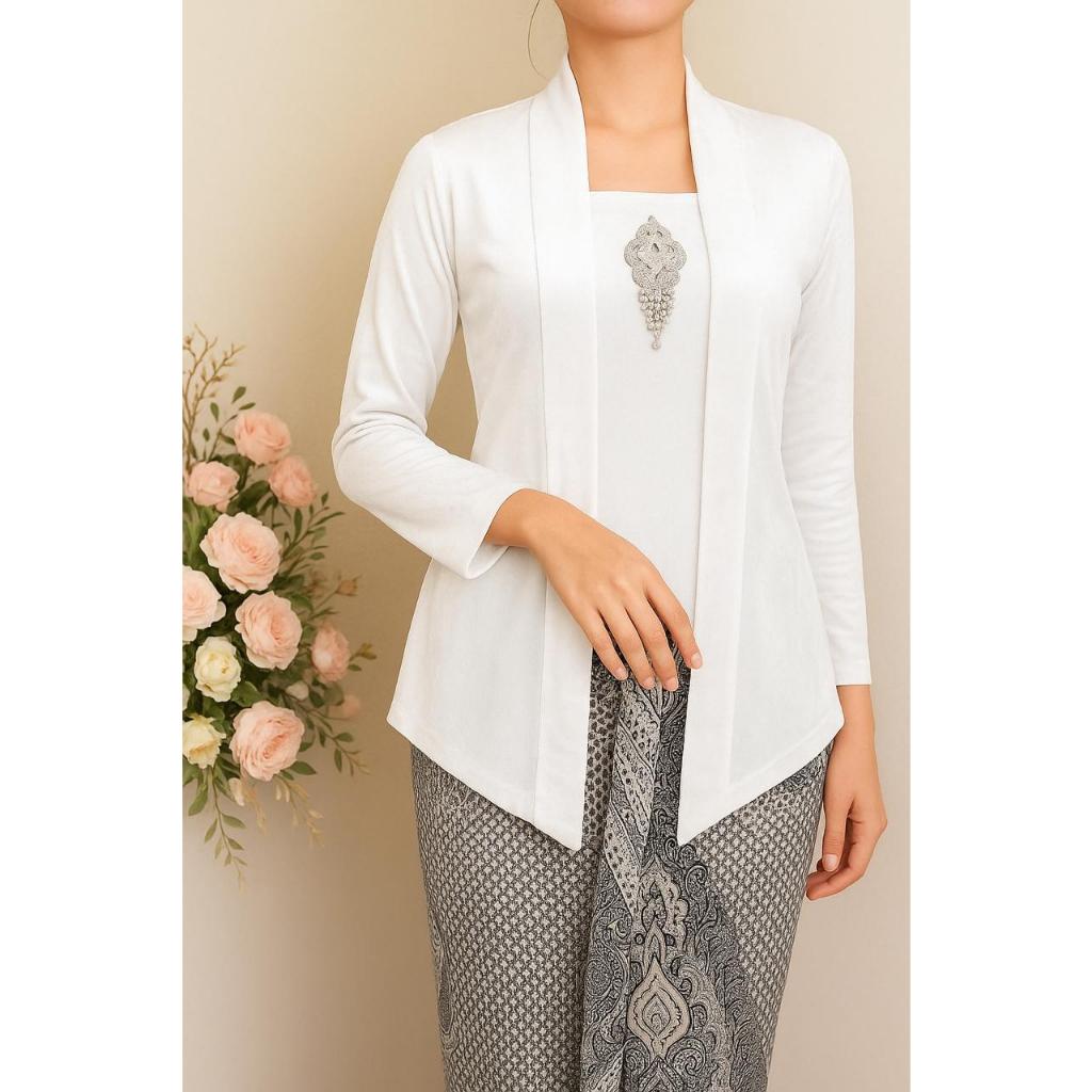 Kebaya Atasan Bludru | Kebaya Kutu Baru Bludru | Kebaya Tradisional | Kebaya Bludru Polos Dan Modern