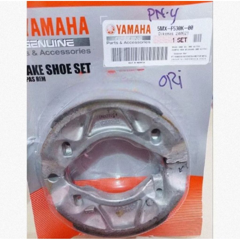 Kampas Rem Belakang Mio Mio Sporty Smile XRide, Mio J  Nouvo Fino Soul Vixion Mio J ORI YGP 5MX-F530