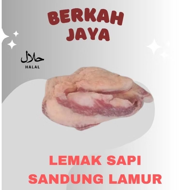 

Lemak Sapi Sandung Lamur 500 Gram