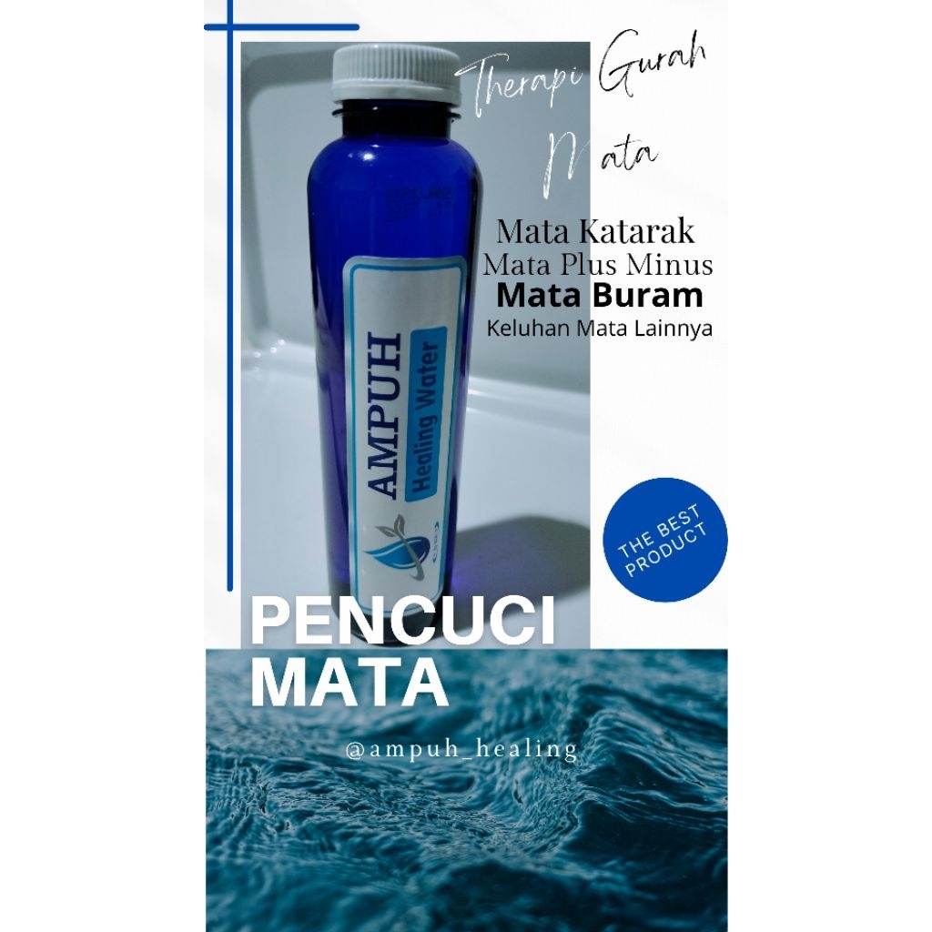 Pencuci Mata, Mengobati Katarak, Mata Buram, Mata Rabun, Plus, Minus, Silinder (Ampuh Healing Water 