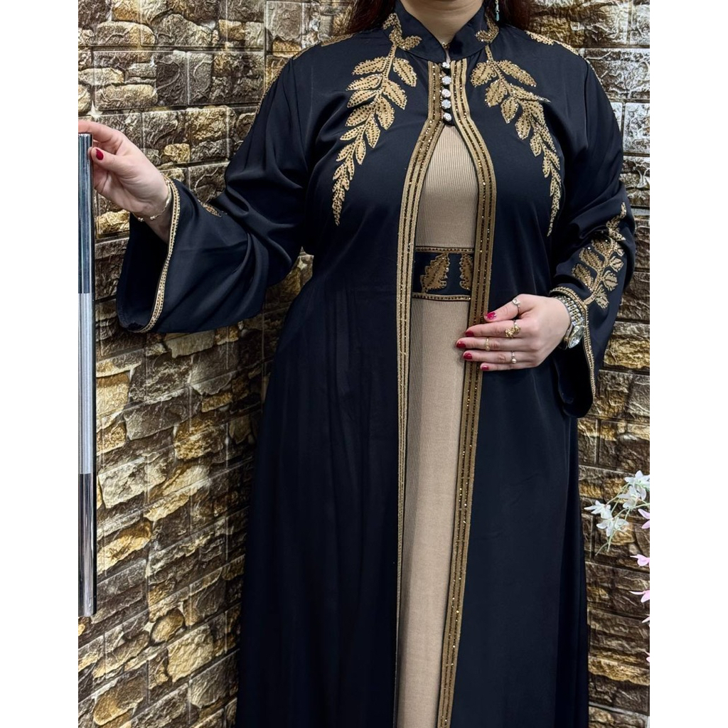 Abaya Mesir - Ready Abu-Abu | Abaya Set Hasanah