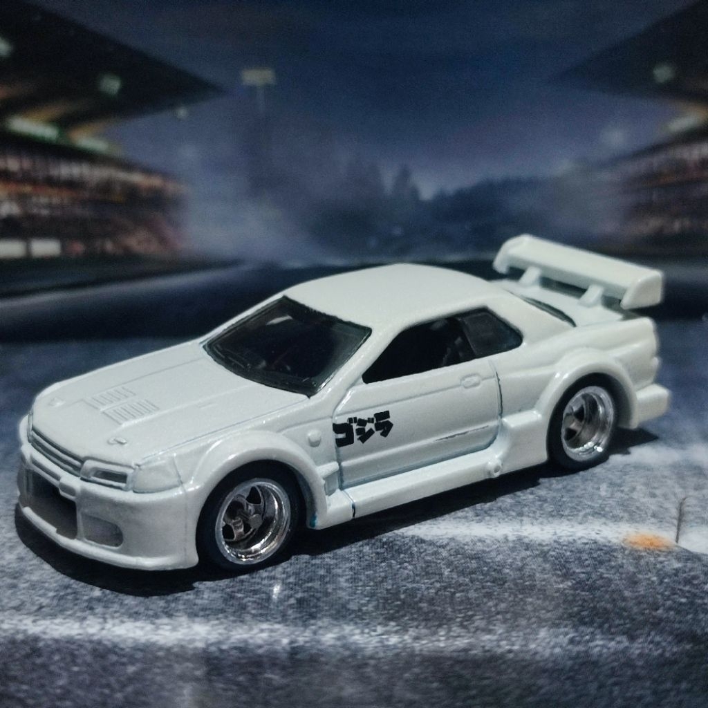 diecast diecast replika hw hotwheels nissan R32 bnr32 putih jdm ban karet velg celong