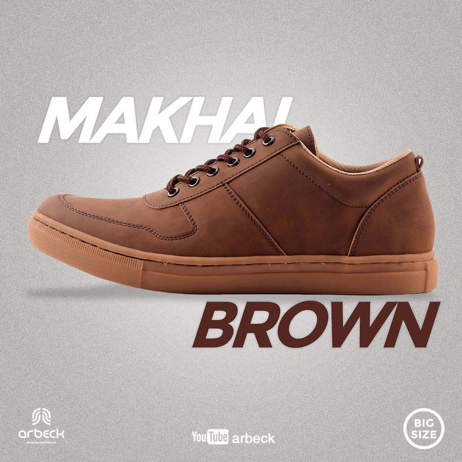 SEPATU SLIP ON PRIA HUMM3R MAKHAI BIG SIZE 45-50 - Brown, 45