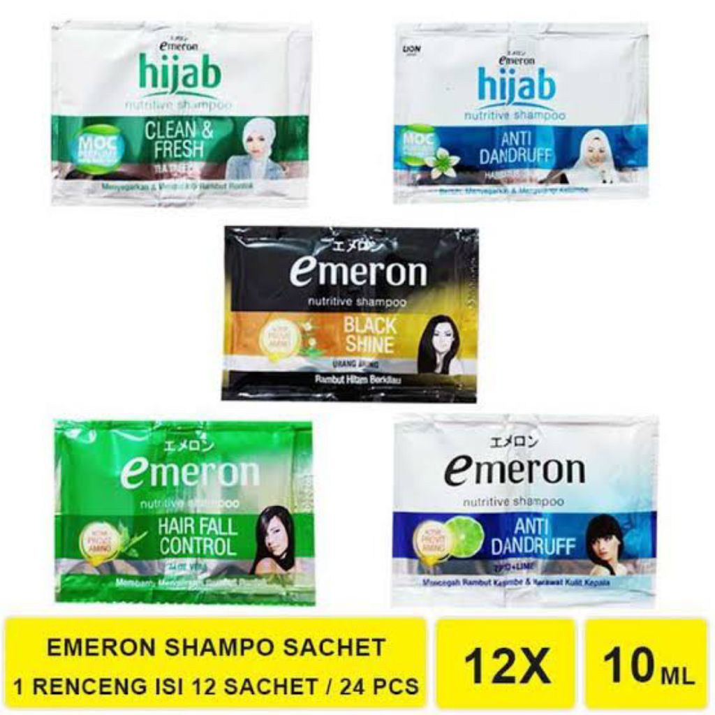 EMERON SHAMPOO SACHET / EMERON HIJAB / SHAMPO EMERON RENCENG MURAH