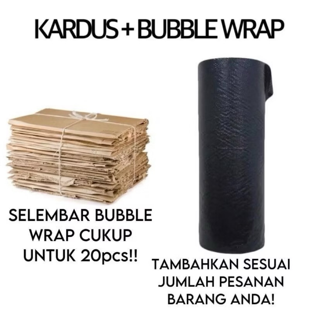 

PACKING BUKU TAMBAH KARDUS + BUBBLE WARP