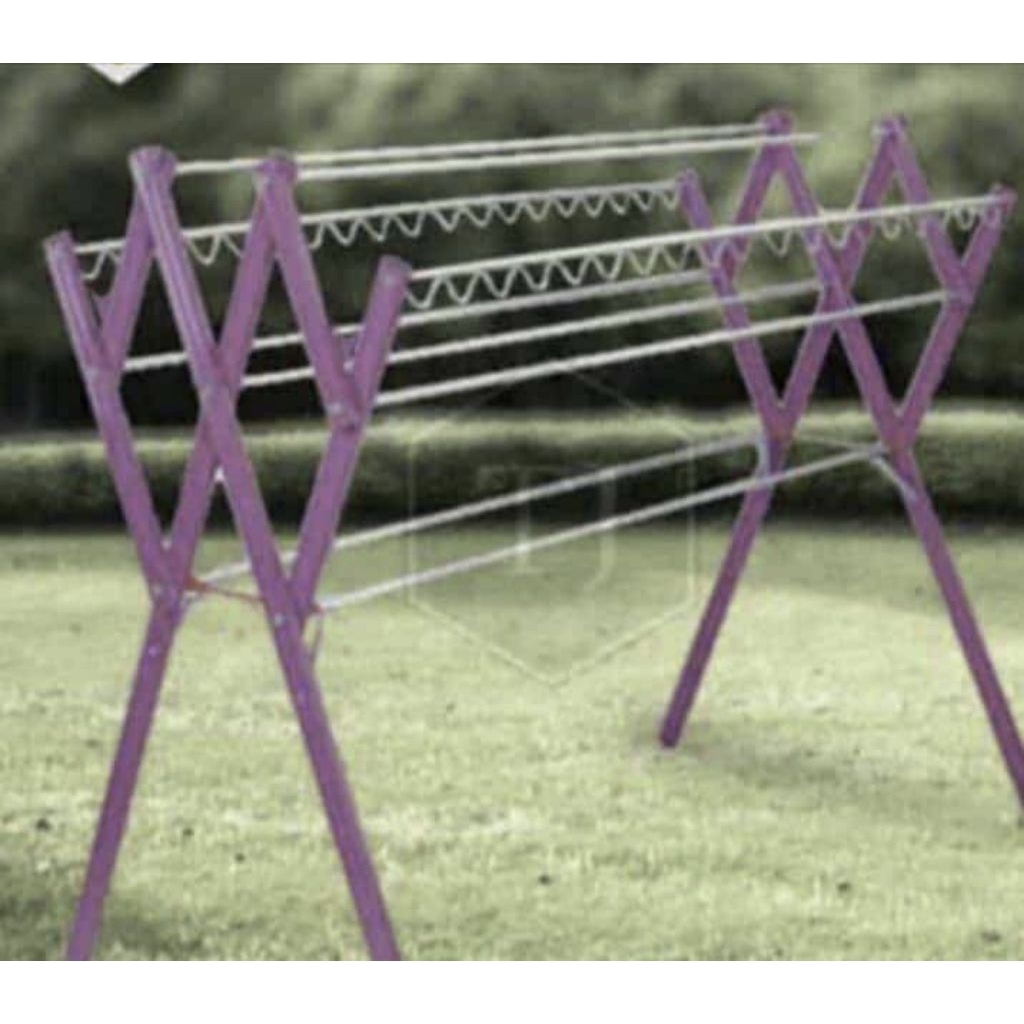 Jemuran Baju Super Jumbo Pakaian  Lipat Aluminium