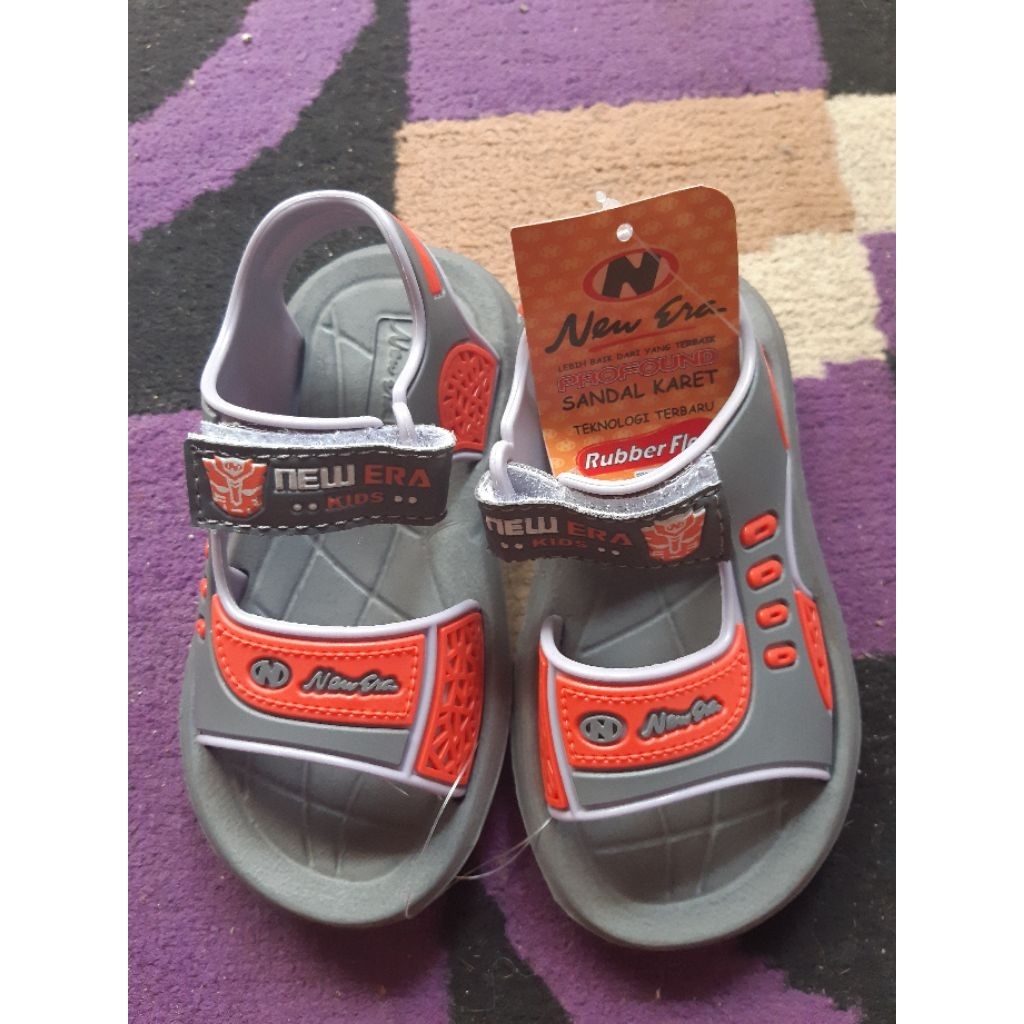 sandal anak laki laki New era bahan karet