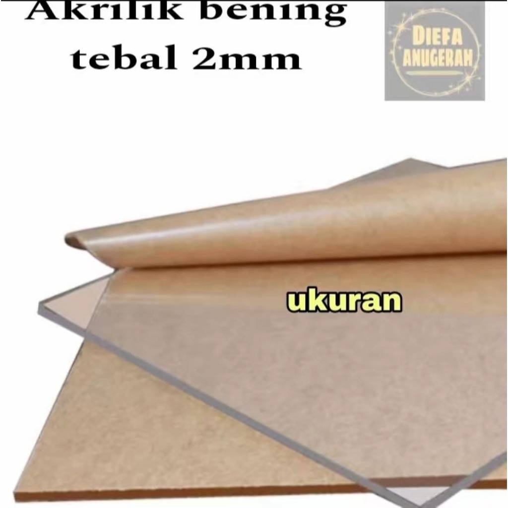 Akrilik 2 mm bening 12 x 50/ Acrylic clear AKRILIK LEMBARAN