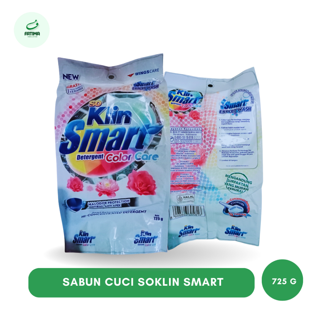Soklin Smart Detergen Max Clean / Serbuk Clean Max Gratis 1 piring keramik