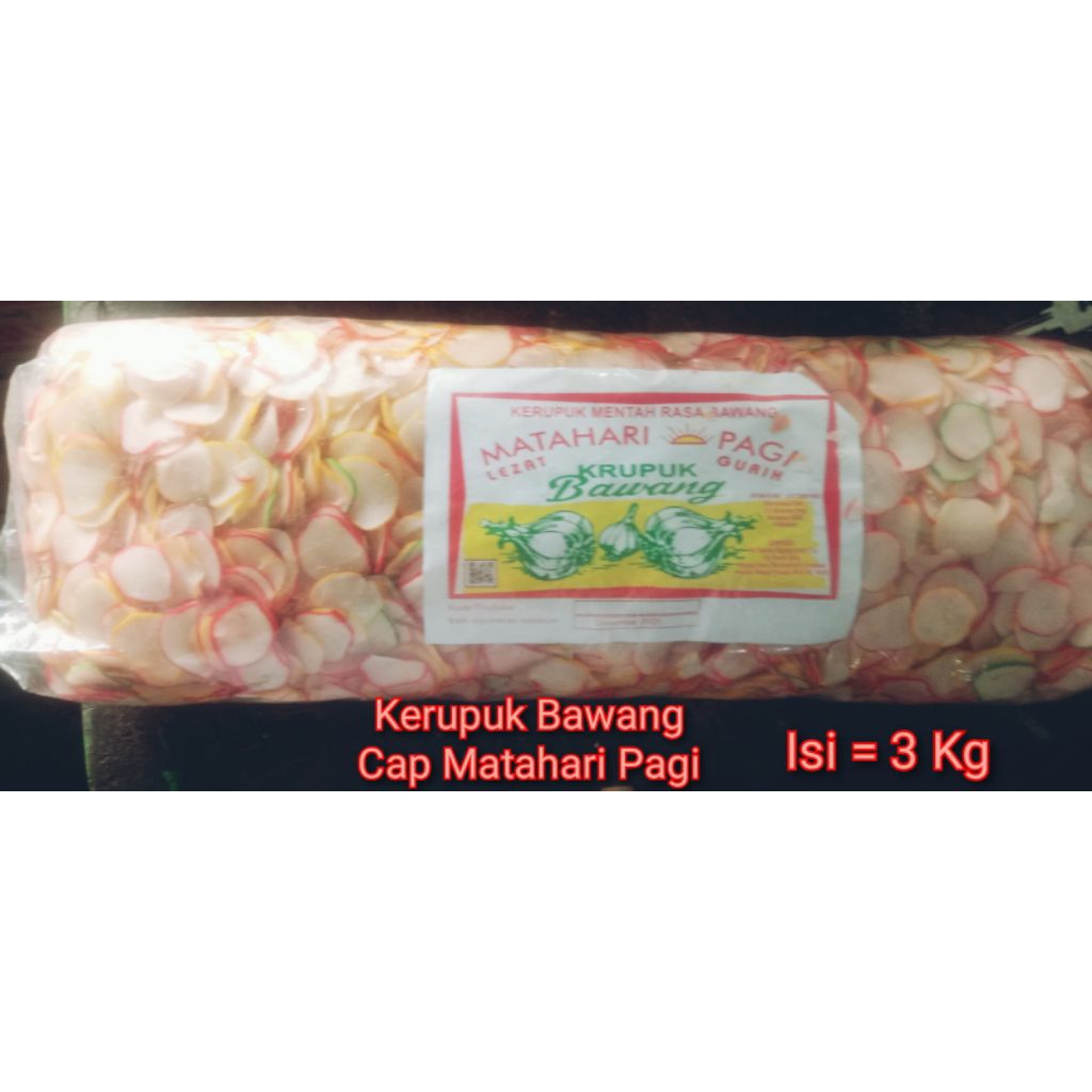 

Kerupuk Cap Matahari pagi isi 3 Kg