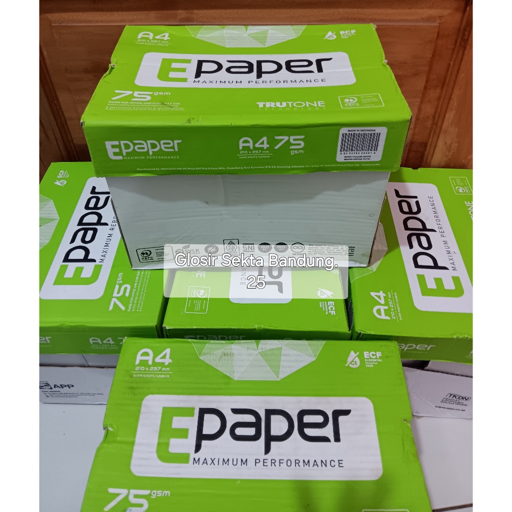 

1 DUS EPAPER Kertas A4 75gsm HVS