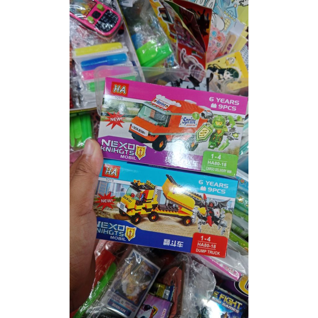 Lego/Balok Nano Brick Karakter Mobil/Kontruksi per box