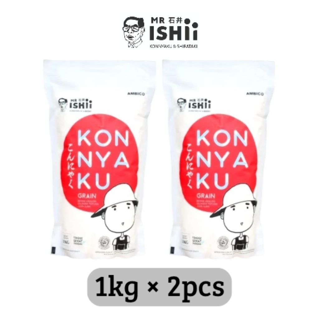 

(2pcs) mr.ishii konnyaku rice / beras konnyaku / shirataki rice / beras shirataki rice 1kg