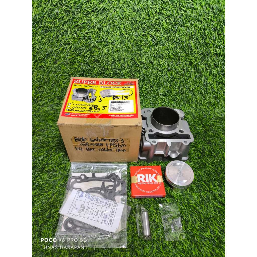 Blok Bore Up BRT Casting Iron 58,5 mm Mio J Mio GT Soul GT 115 Fino Fi 115 Xride 115