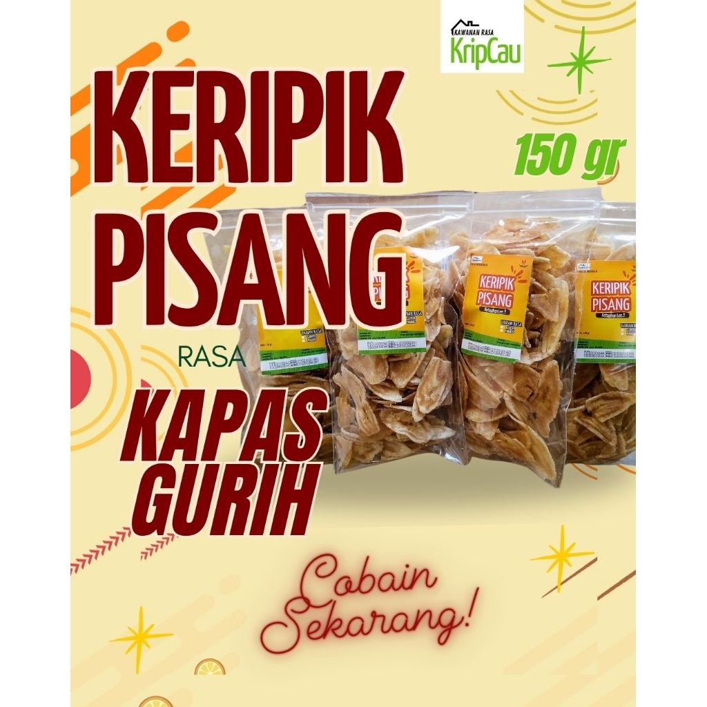

150gr Keripik Pisang Kapas Gurih
