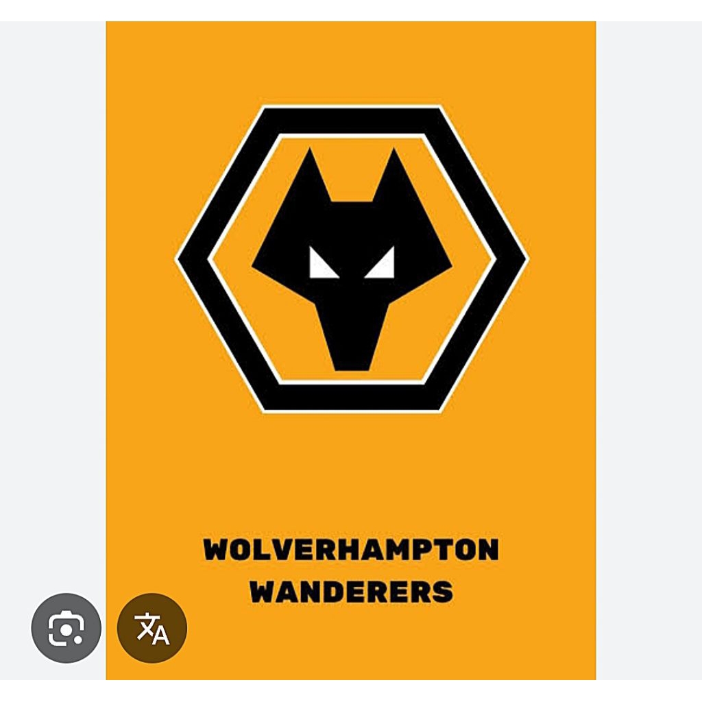 Bordir Patch Wolverhampton Wanderers / Emblem Wolverhampton Wanderers / Logo Club Wolverhampton Wand