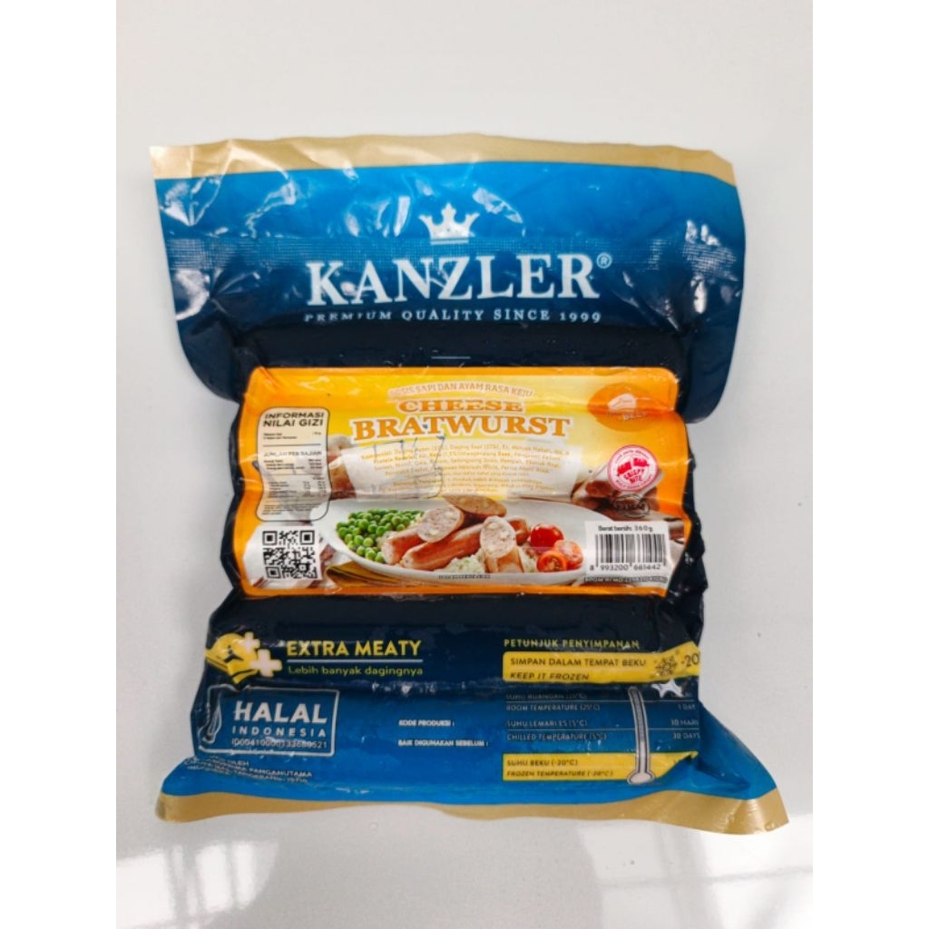 

KANZLER SOSIS CHEESE BRATWURST 360g/6PC