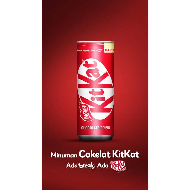 

kit kat kitkat chocolate drink minuman kaleng susu coklat cokelat 220g