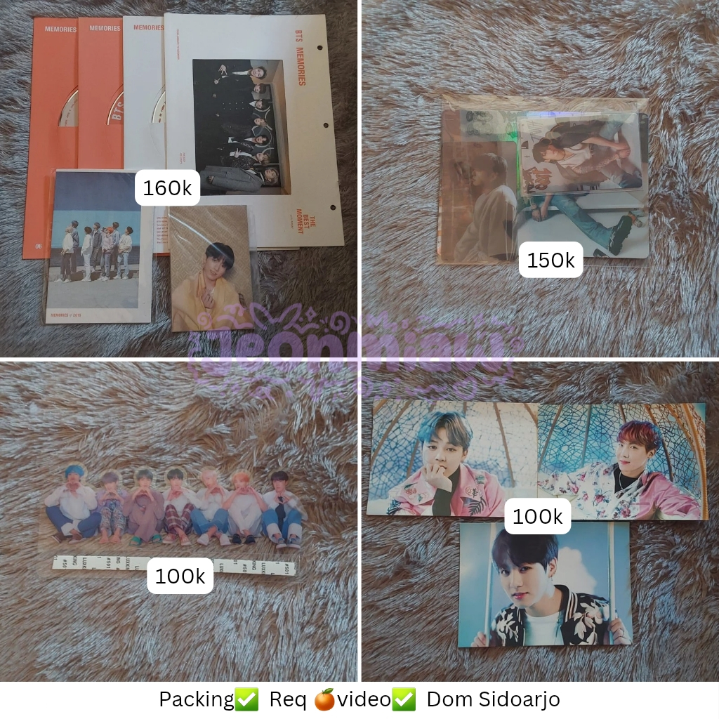 BTS JUNGKOOK JK JIMIN JM JHOPE HOSEOK MEMORIES 2019 GOLDEN POB LENTI PERSONA POSTCARD WINGS