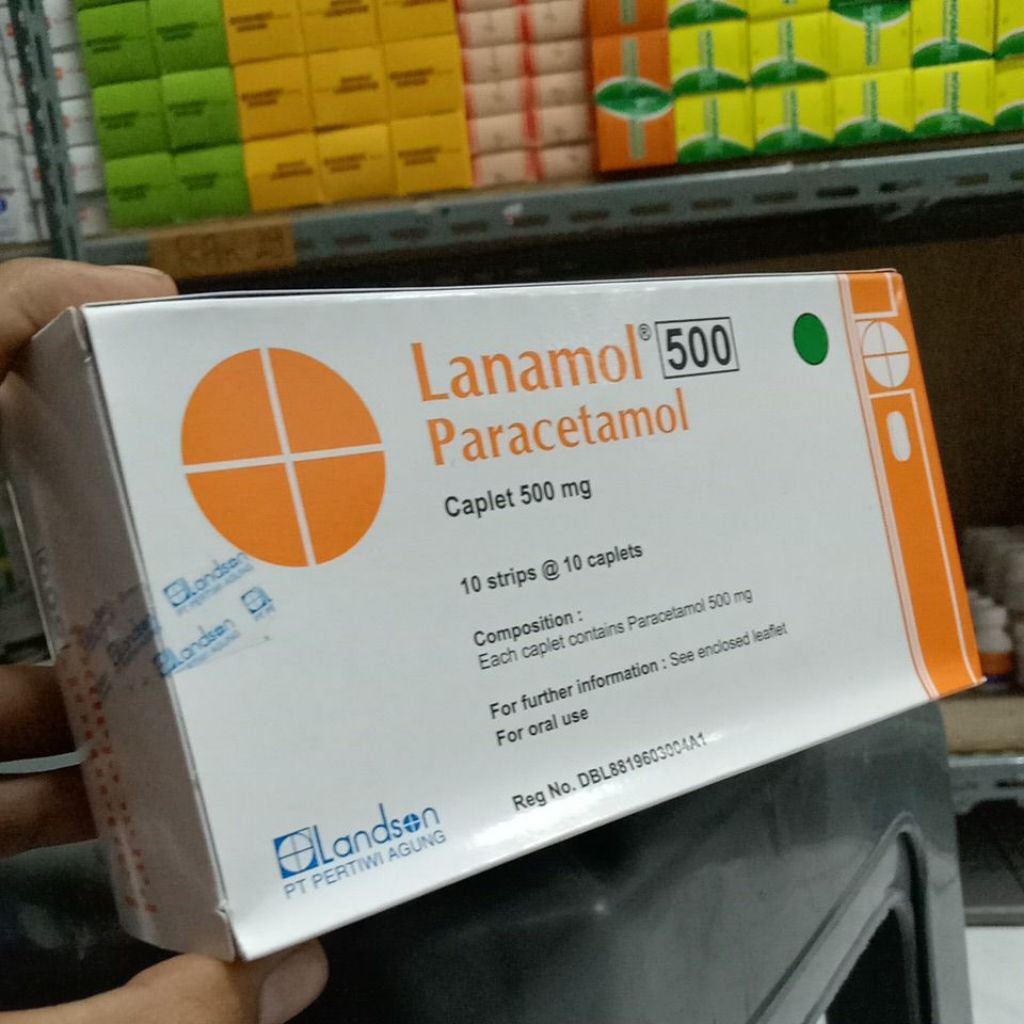 Lanamol tablet 1 box isi 10 strip Paracetamol