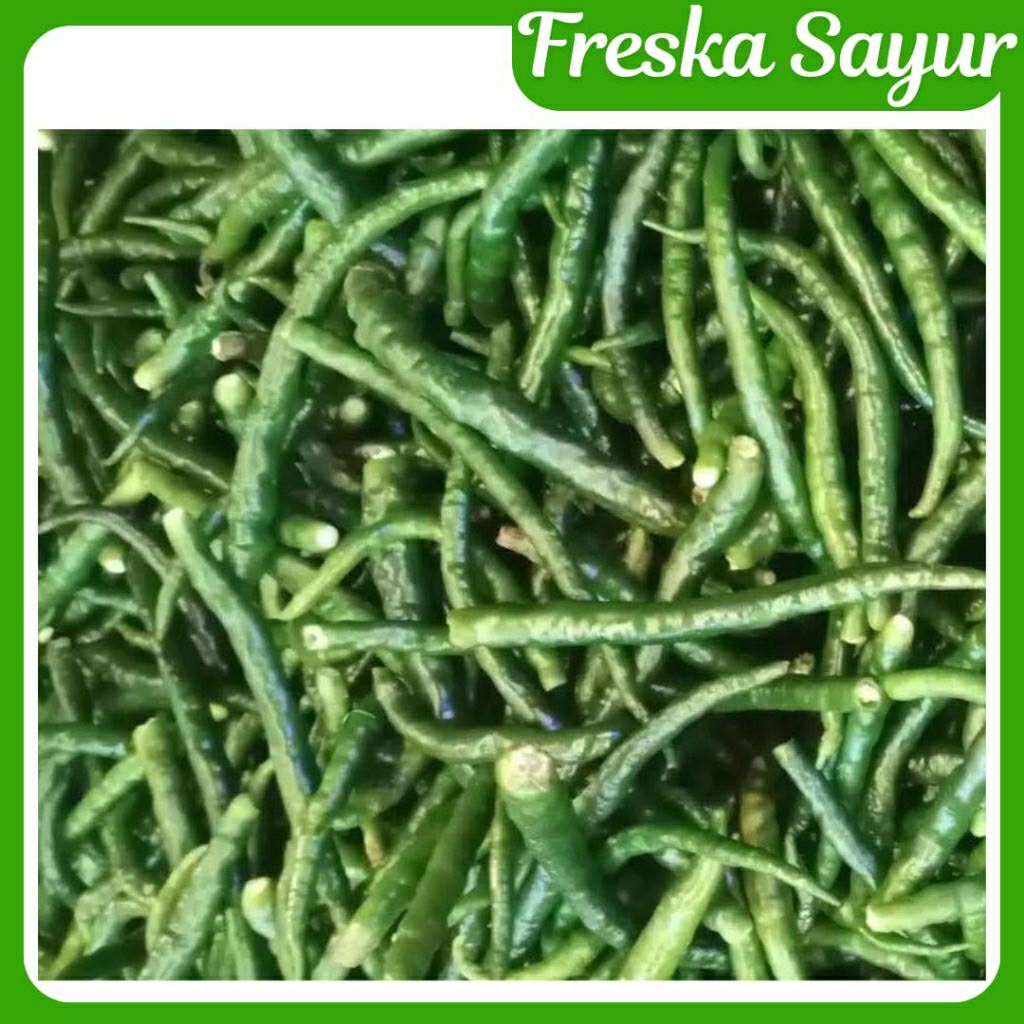 

Cabe Keriting Ijo Petik 500 gr I Cabai Keriting Hijau