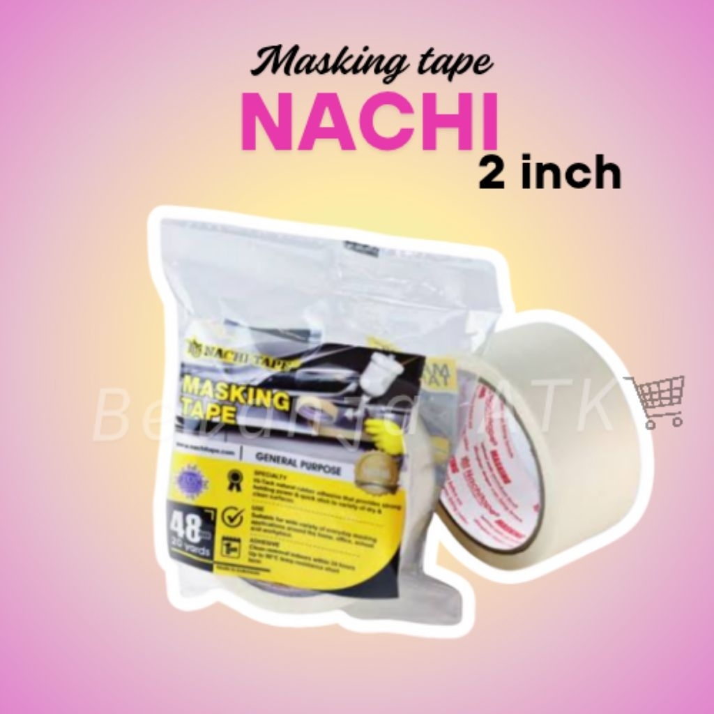 

[Eceran] Masking Tape/ lakban kertas Nachi 2 inch