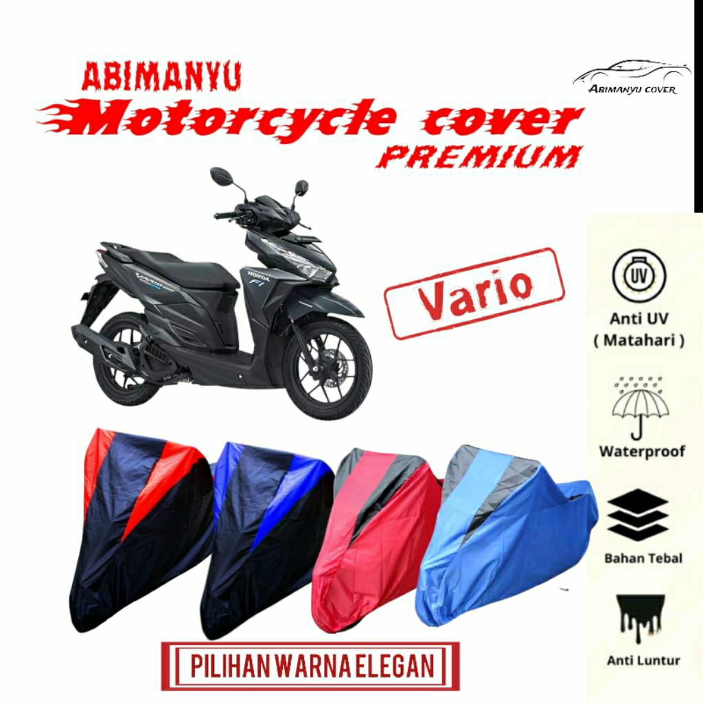 cover motor waterproof, cover motor anti air, cover sepeda motor, selimut motor, manter motor Vario 