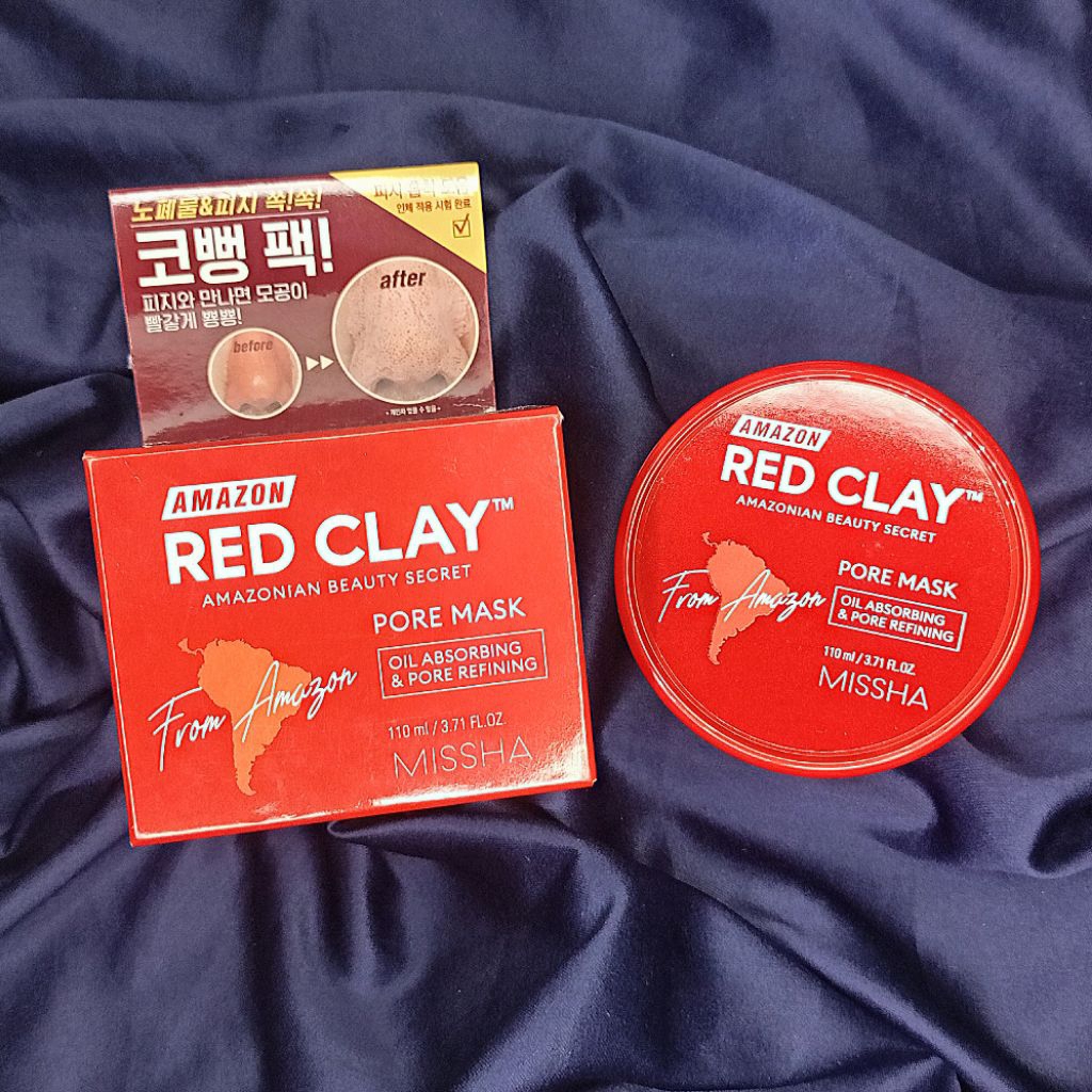 [SALE] Missha Amazon Red Clay Pore Mask 110ml Clearance Cuci Gudang Warehouse Sale Endorse