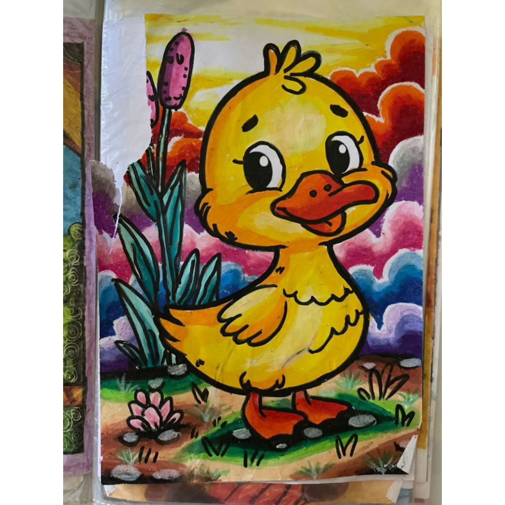 

Gambar Lukisan Crayon Anak Bebek Kuning Lucu