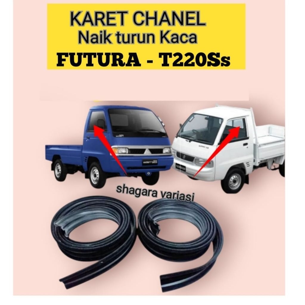 Karet Jalur Kaca Pintu Carry Futura T120ssb | Chanel Kaca Bulu Halus  Karet Channel Kaca Mobil Futur