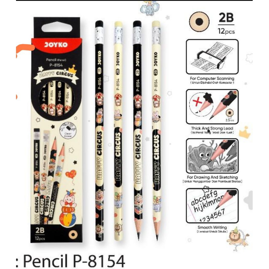 

Pensil serut kayu Joyko 2B P-8154 (1pcs)