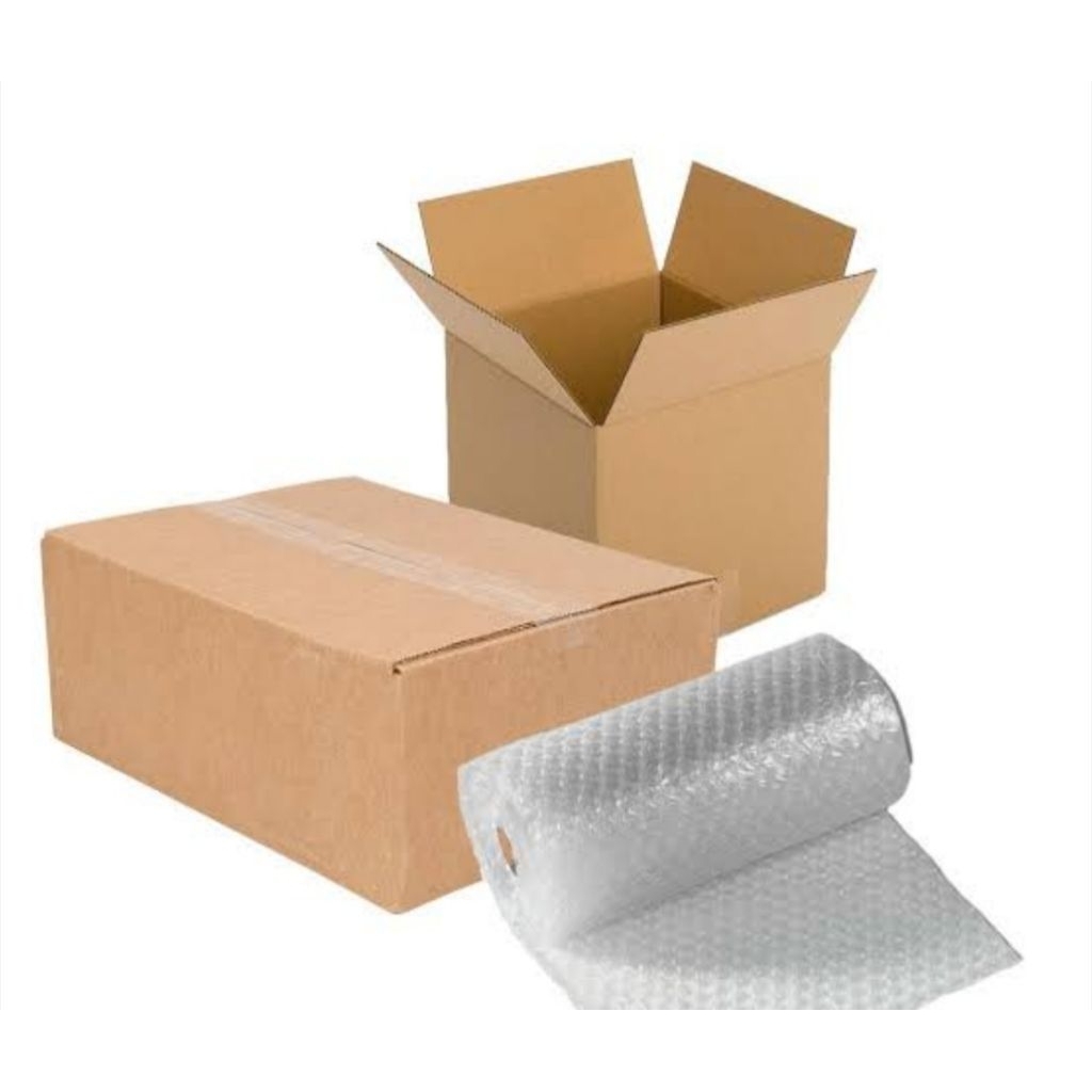 

packing kardus + buble warp