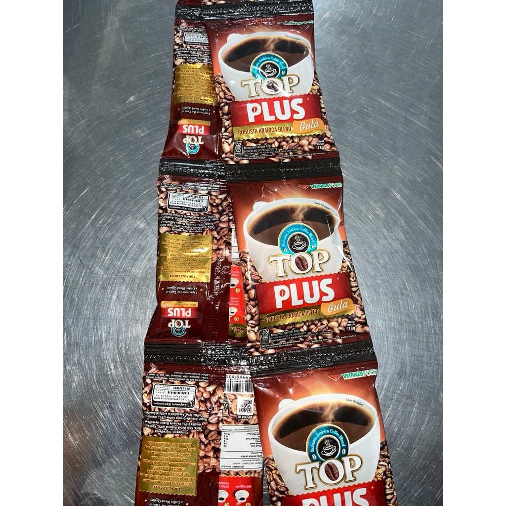 

Top kopi plus per renteng 10pcs x 18g